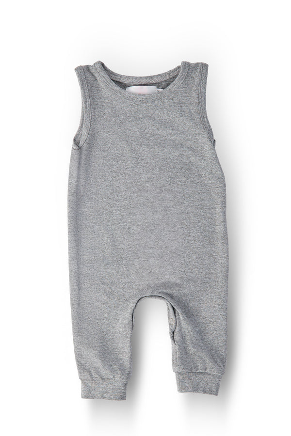 Heather Gray Tank One-Piece Jogger