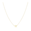 Elsa Side Cross Necklace White