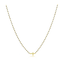 Elsa Side Cross Necklace Black
