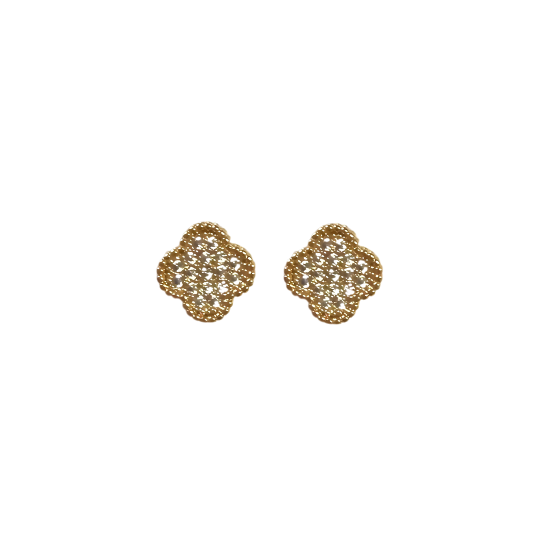Gracie Pave Clover Stud Main image