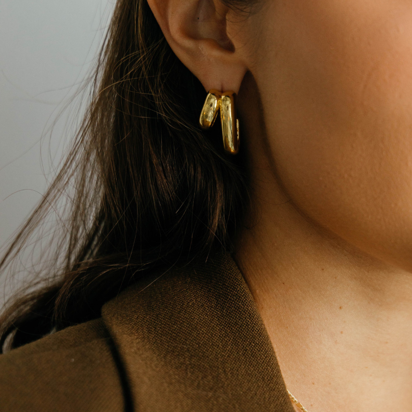 Hugo Double Hoop Earring Secondary image
