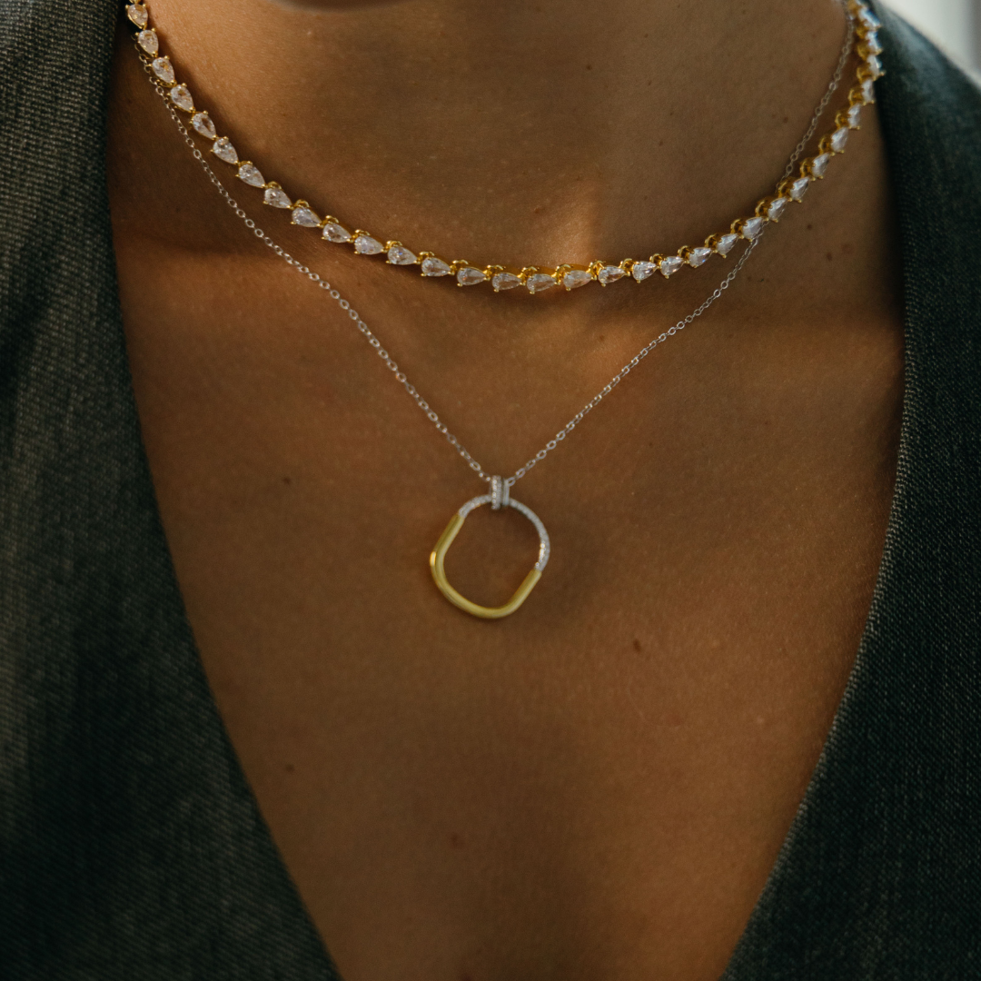 Kira Tennis Necklace Secondary image