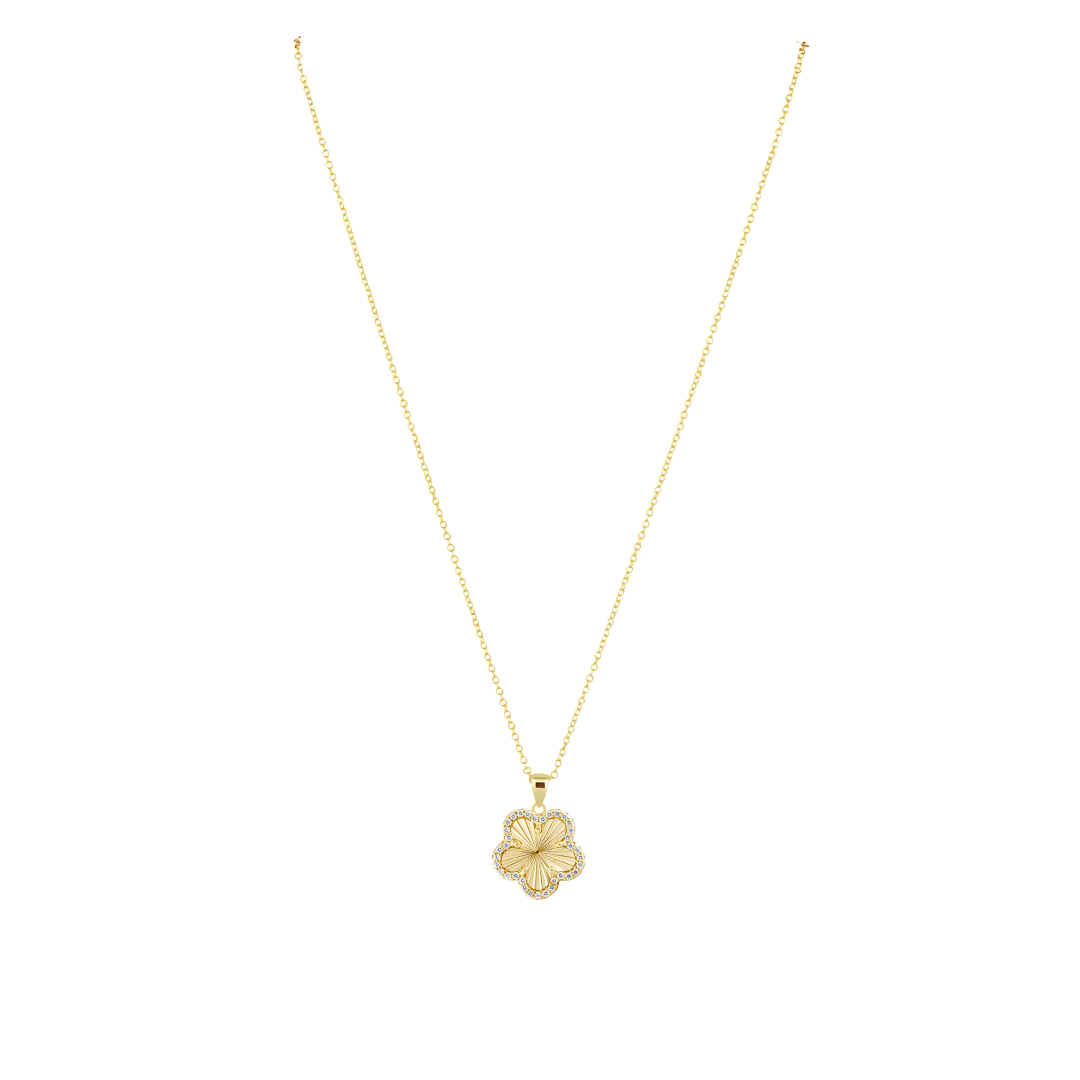 Adeline Pave Outline Pendant Necklace Main image