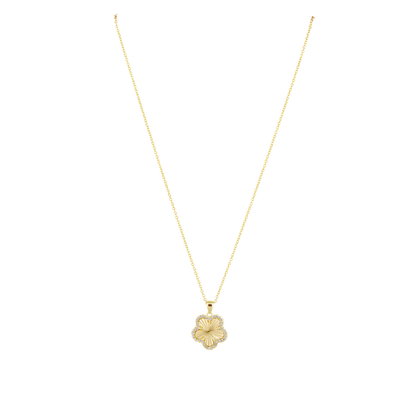 Adeline Pave Outline Pendant Necklace