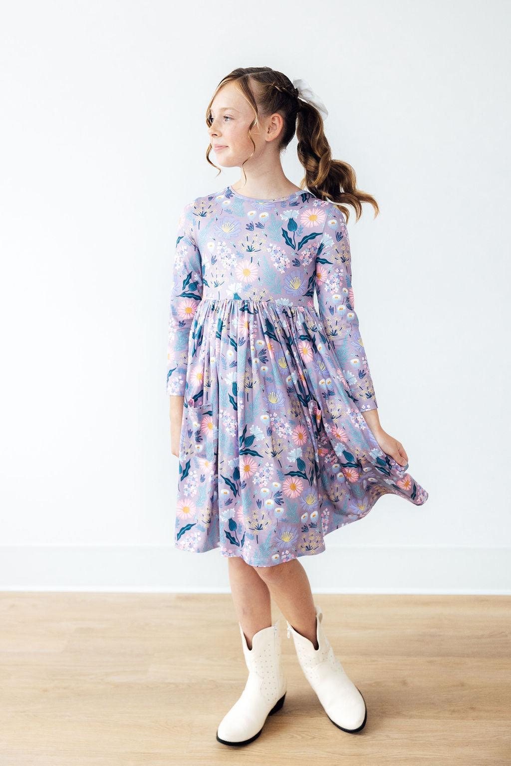 Honeysuckle L/S Pocket Twirl Dress Secondary image