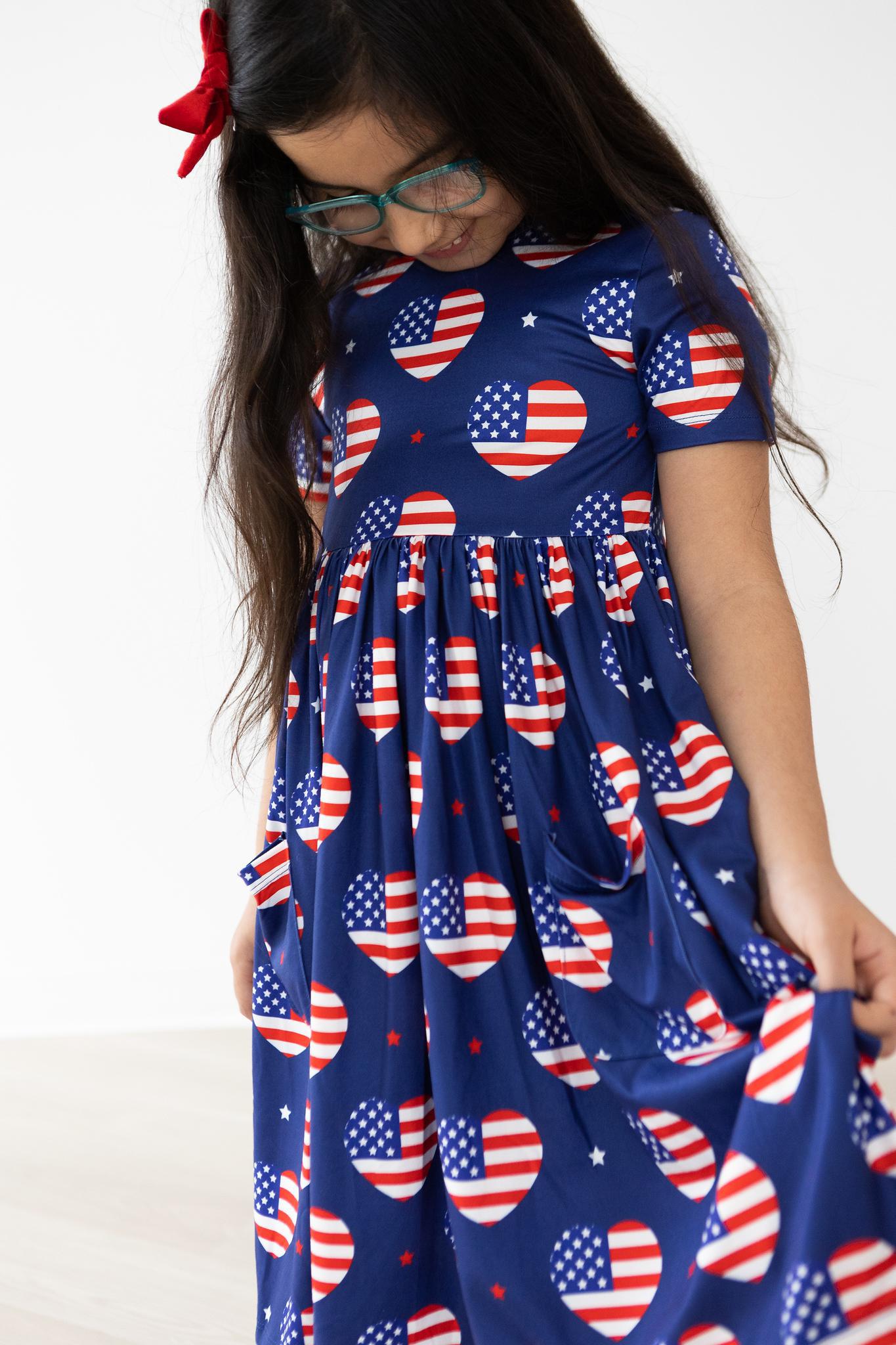 SALE I Heart the USA S/S Pocket Twirl Dress Main image