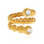 Bezel Beaded Wrap Ring