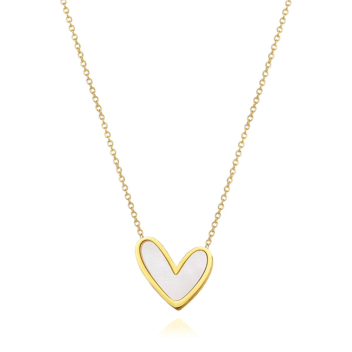 Abigail Mother Of Pearl Heart Necklace Main image