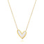 Abigail Mother Of Pearl Heart Necklace