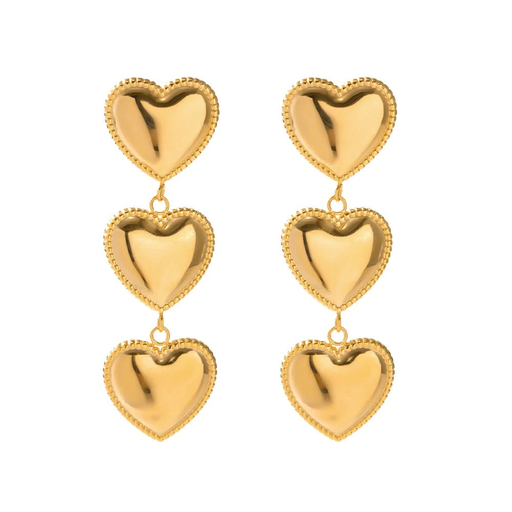 Frenchie Heart Drop Earring Main image