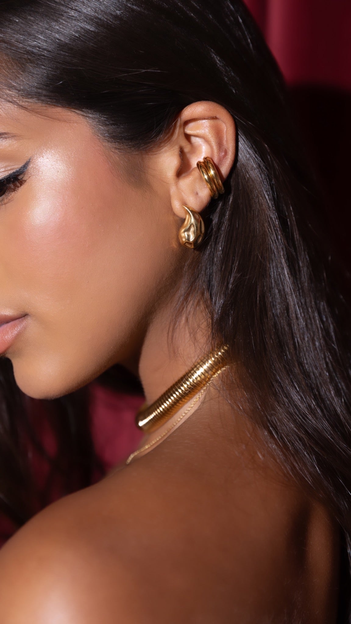 Rhonda Teardrop Stud Secondary image
