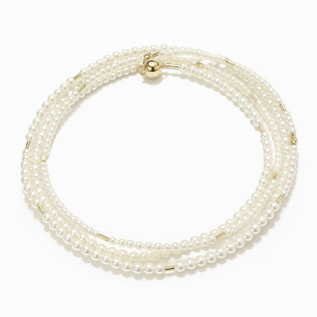 Elowen Pearl Wrap Choker Secondary image
