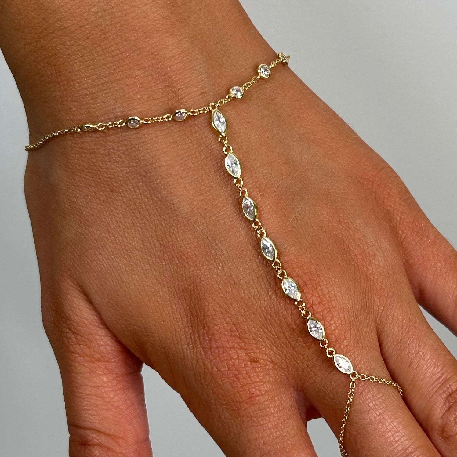 Anastasia Hand Chain Bracelet Secondary image