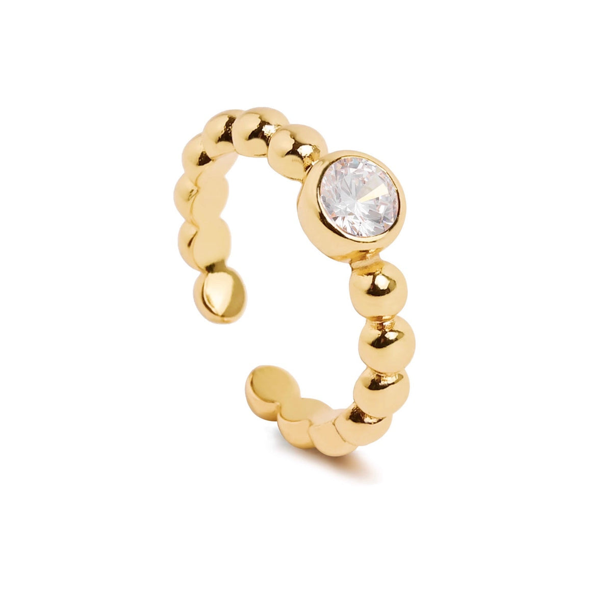 Bezel Beaded Ring Main image