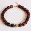 Pebbles Brown Beaded Necklace