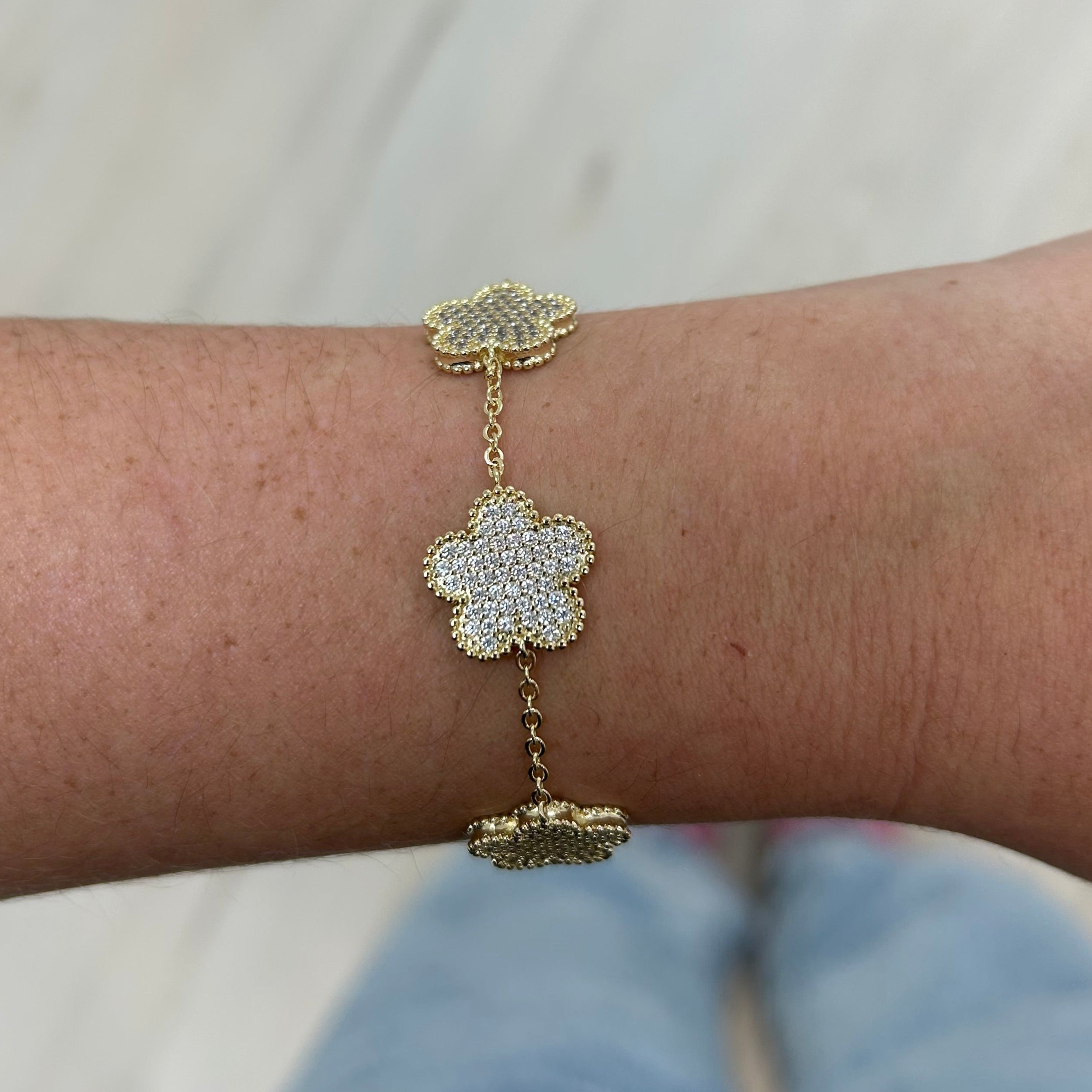 Adeline Clover Pave Bracelet Secondary image