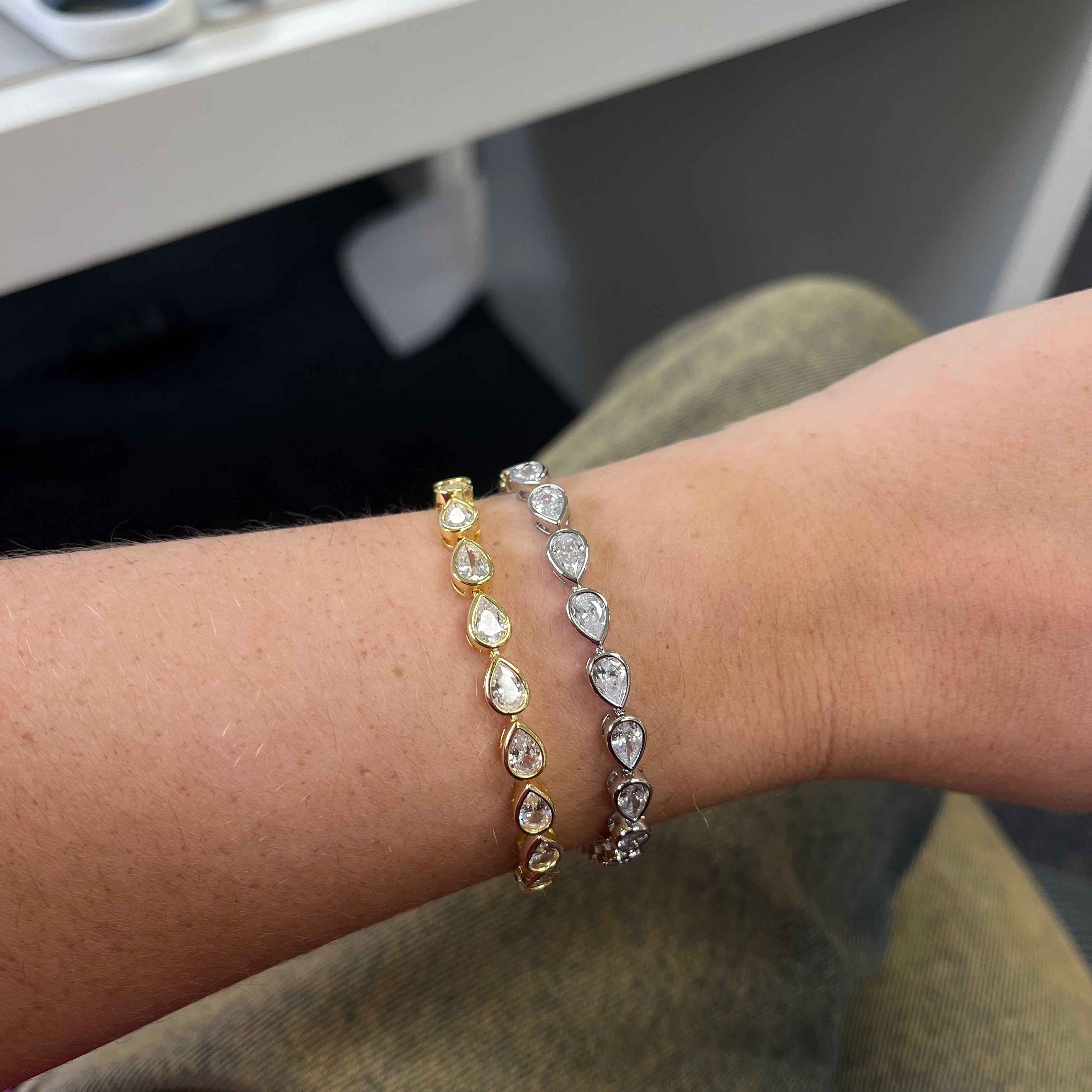 Ines Raindrop Tennis Bracelet Secondary image