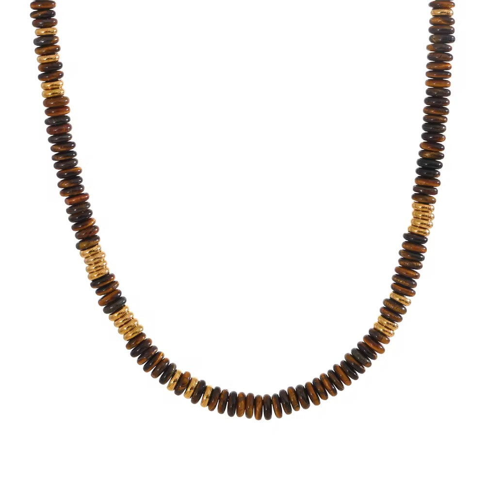 Tiger Eye Beaded Necklace Main image