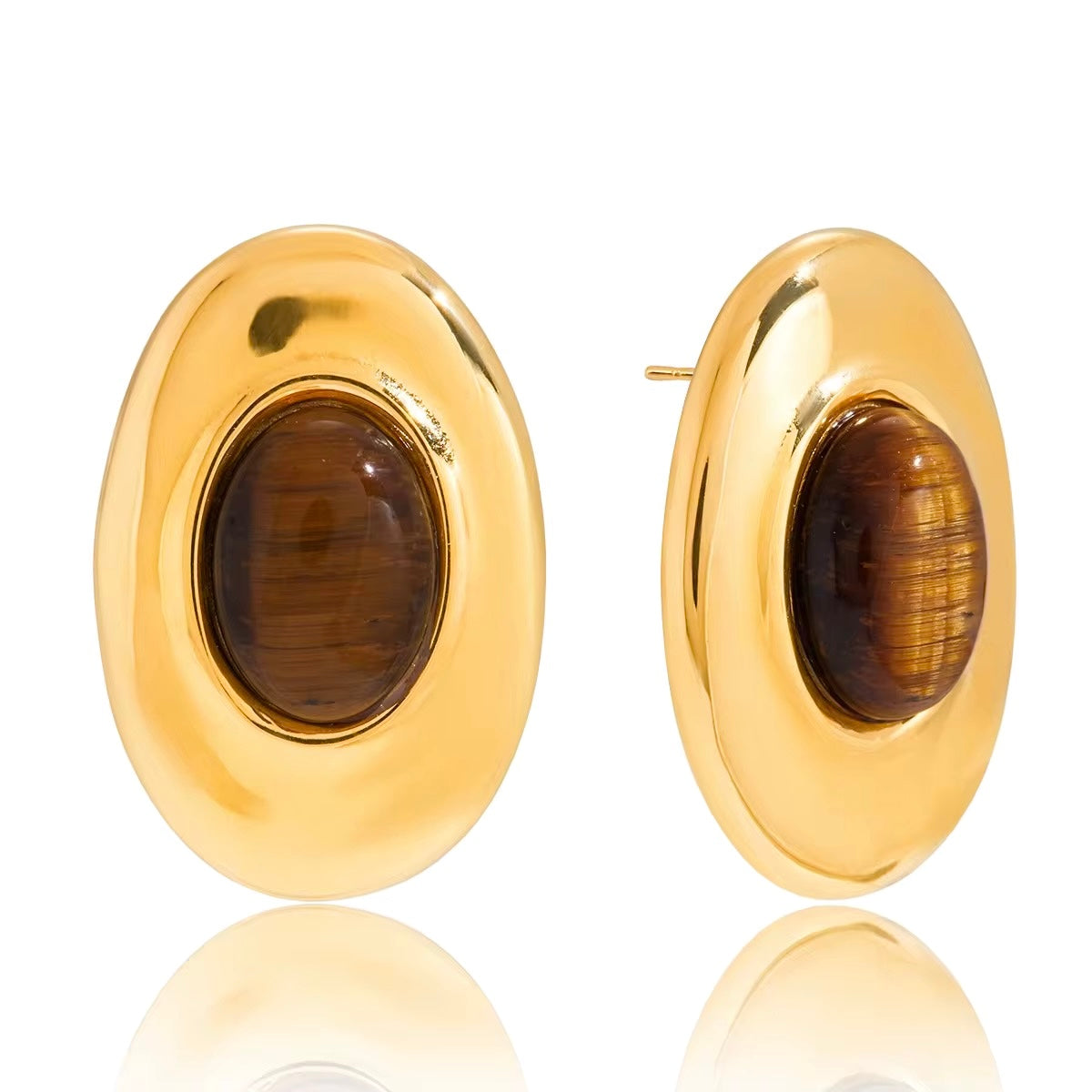Sedona Tiger Eye Oval Studs Main image