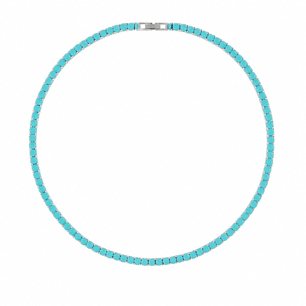 Karla Tennis Necklace - Turquoise