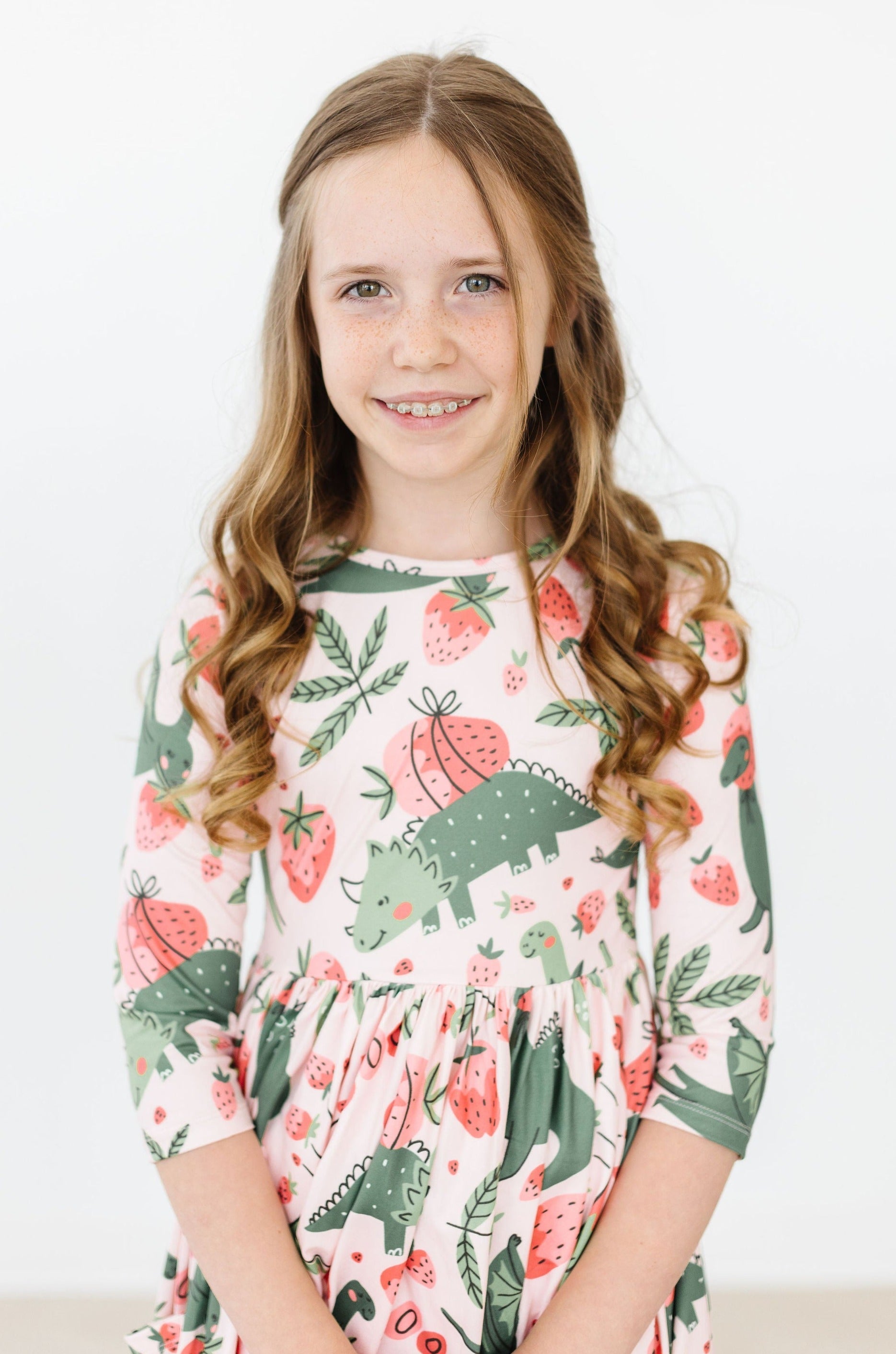 Hear Me Roar 3/4 Sleeve Pocket Twirl Dress Main image