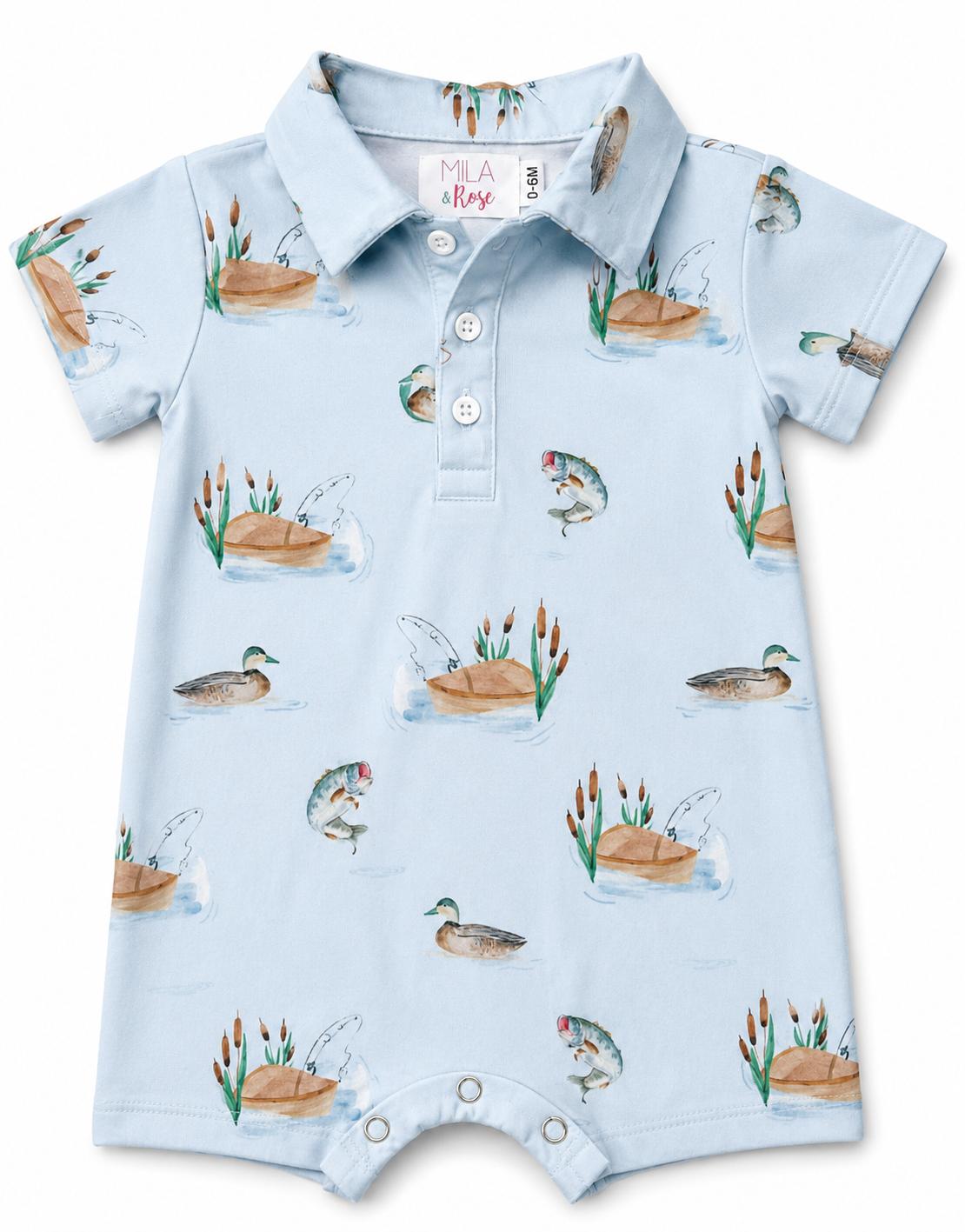 Lake Day Polo Shorty One-Piece Main image