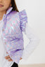 Lavender Haze Checker Puffer Vest