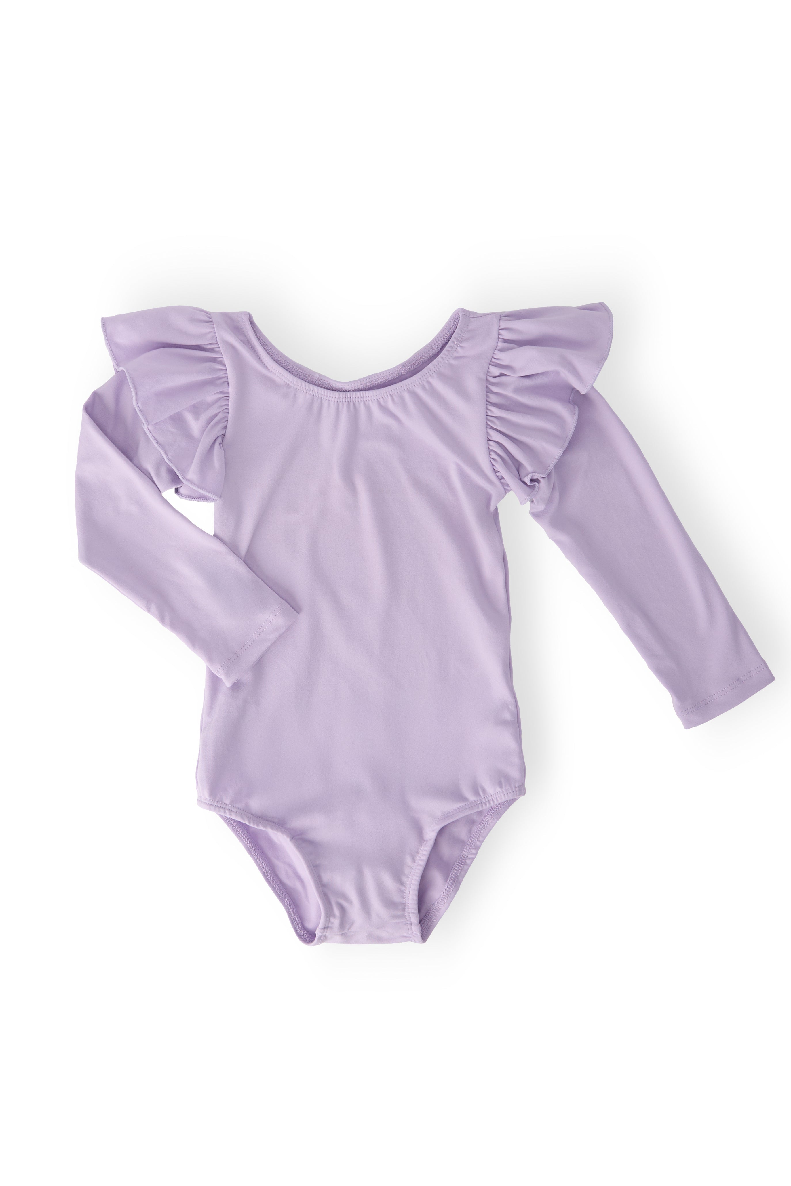 Lavender L/S Flutter Sleeve Leotard Main image