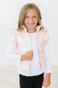 SALE Light Pink Checker Puffer Vest