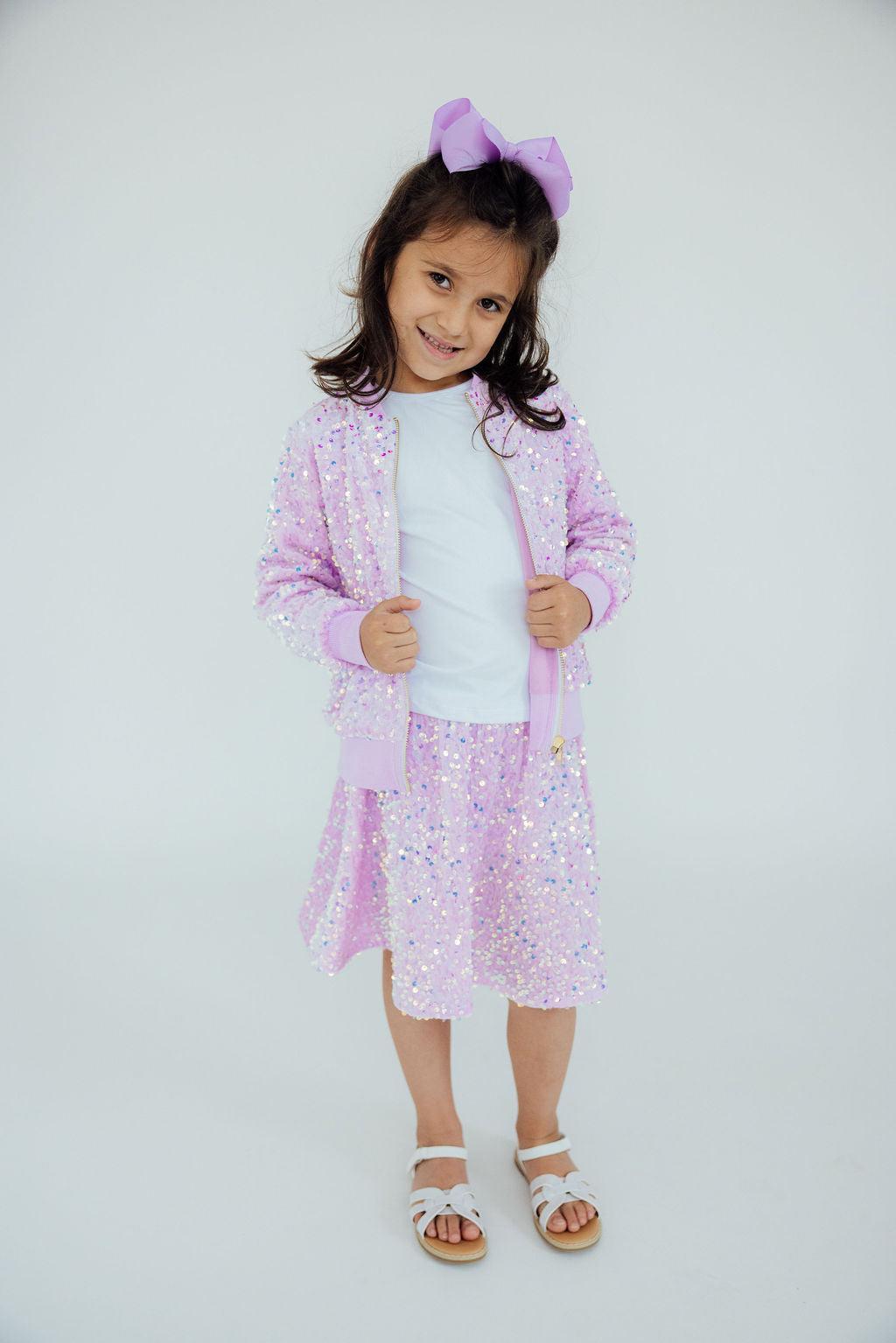 Lilac Velvet Sequin Jacket Secondary image