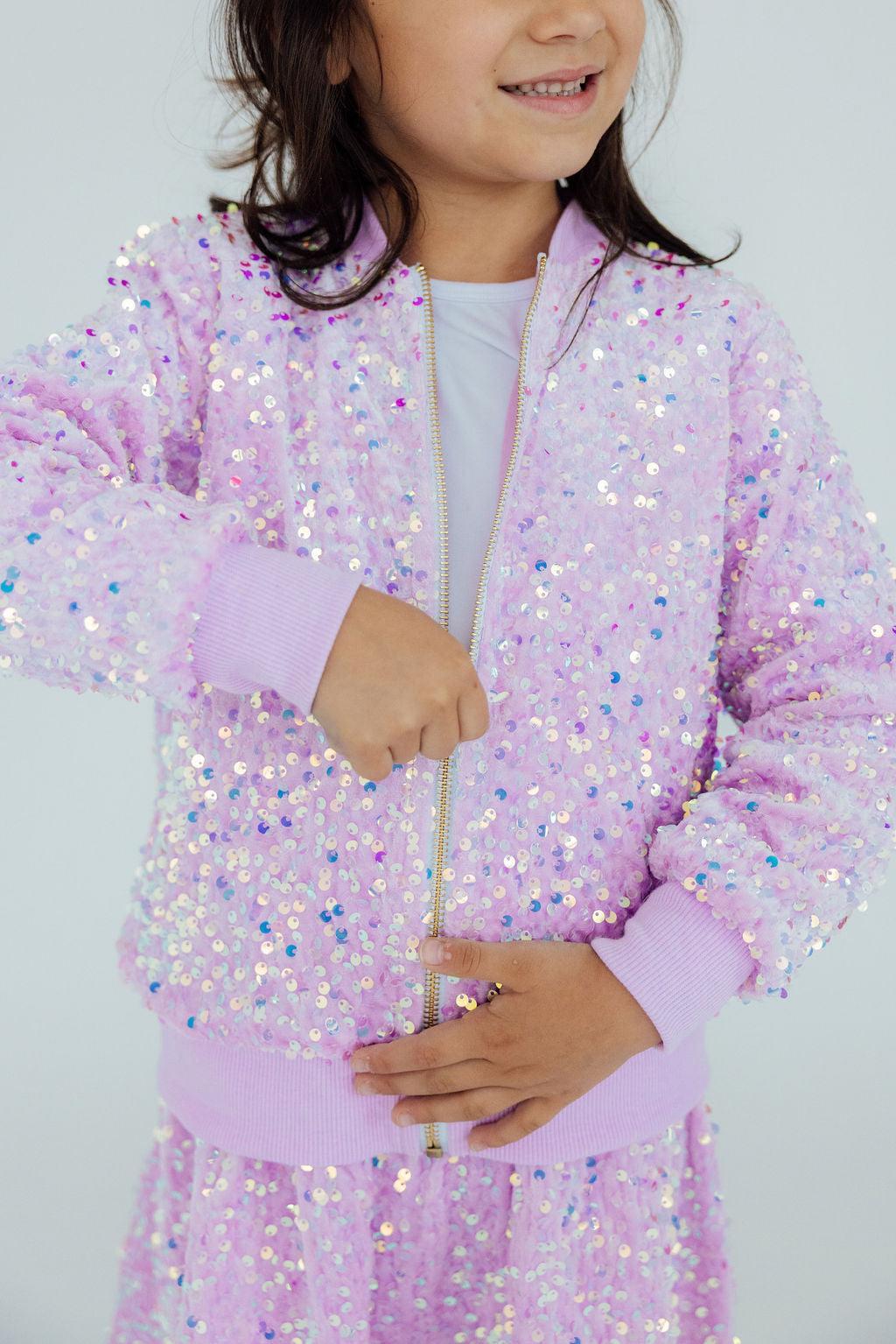 Lilac Velvet Sequin Jacket Main image