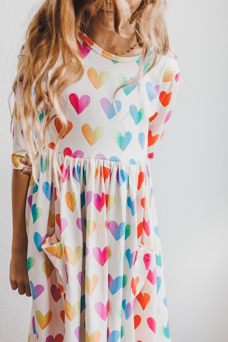 Lotta Love 3/4 Sleeve Pocket Twirl Dress Secondary image