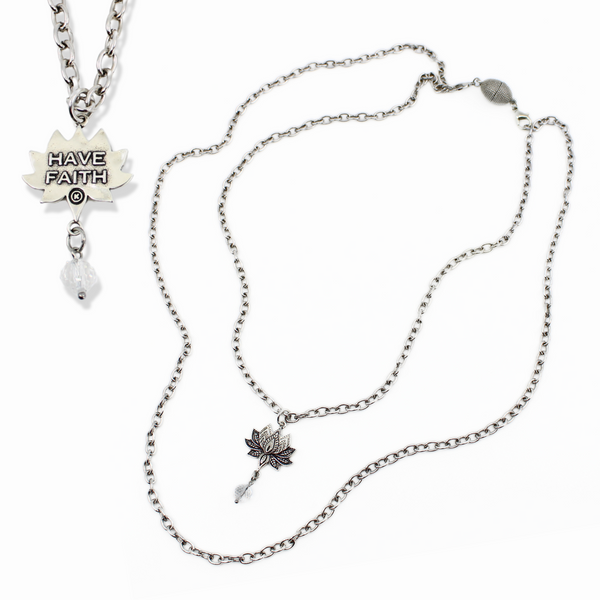 Have Faith Lotus Essential Necklace