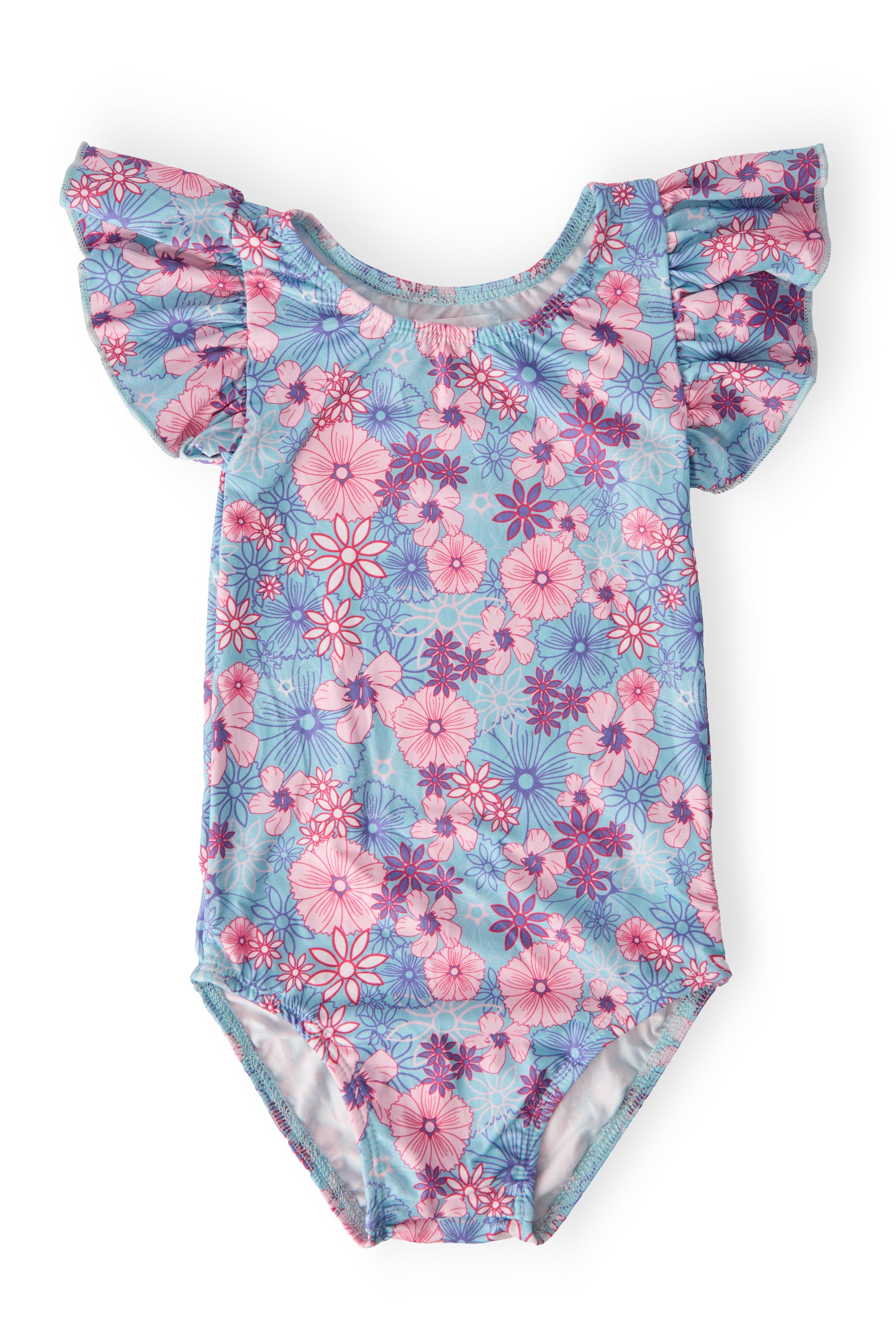 Love Blooms S/S Flutter Sleeve Leotard Main image