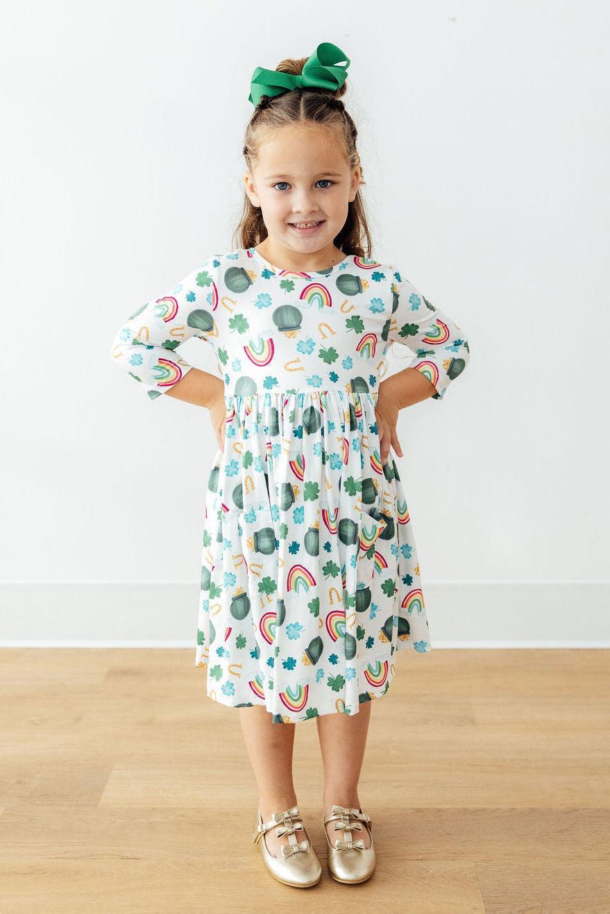 Luck of the Irish 3/4 Sleeve Pocket Twirl Dress Secondary image