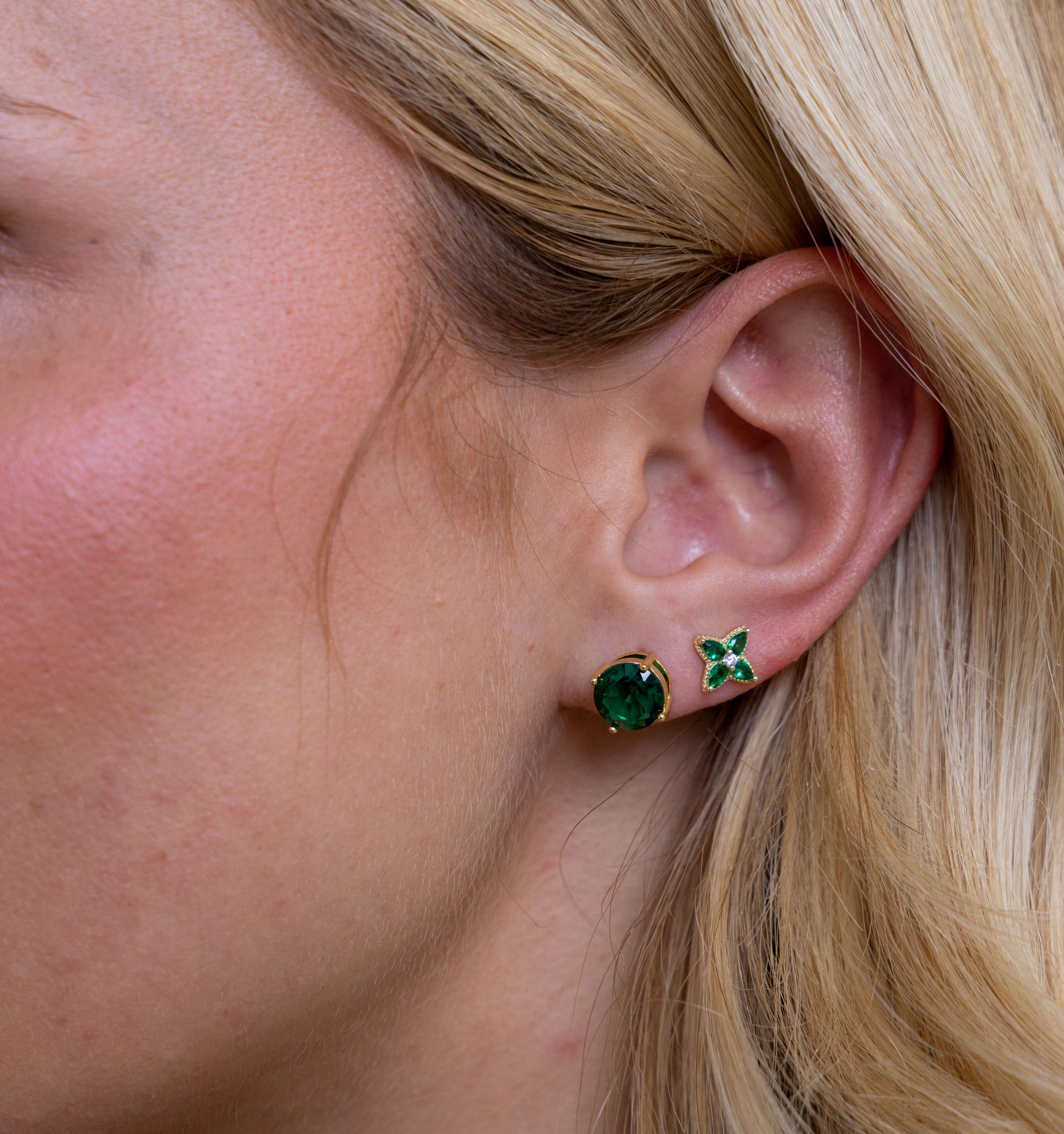 Shari Emerald Stud Secondary image