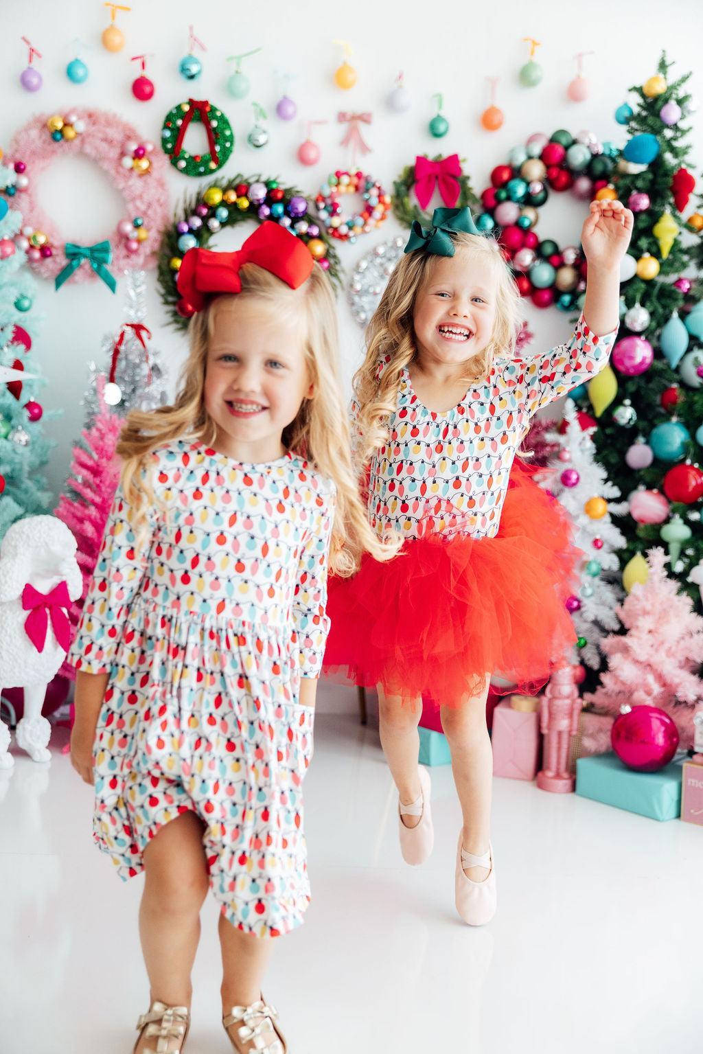Merry & Bright 3/4 Sleeve Pocket Twirl Dress Secondary image