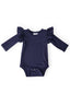 Navy L/S Flutter Bodysuit