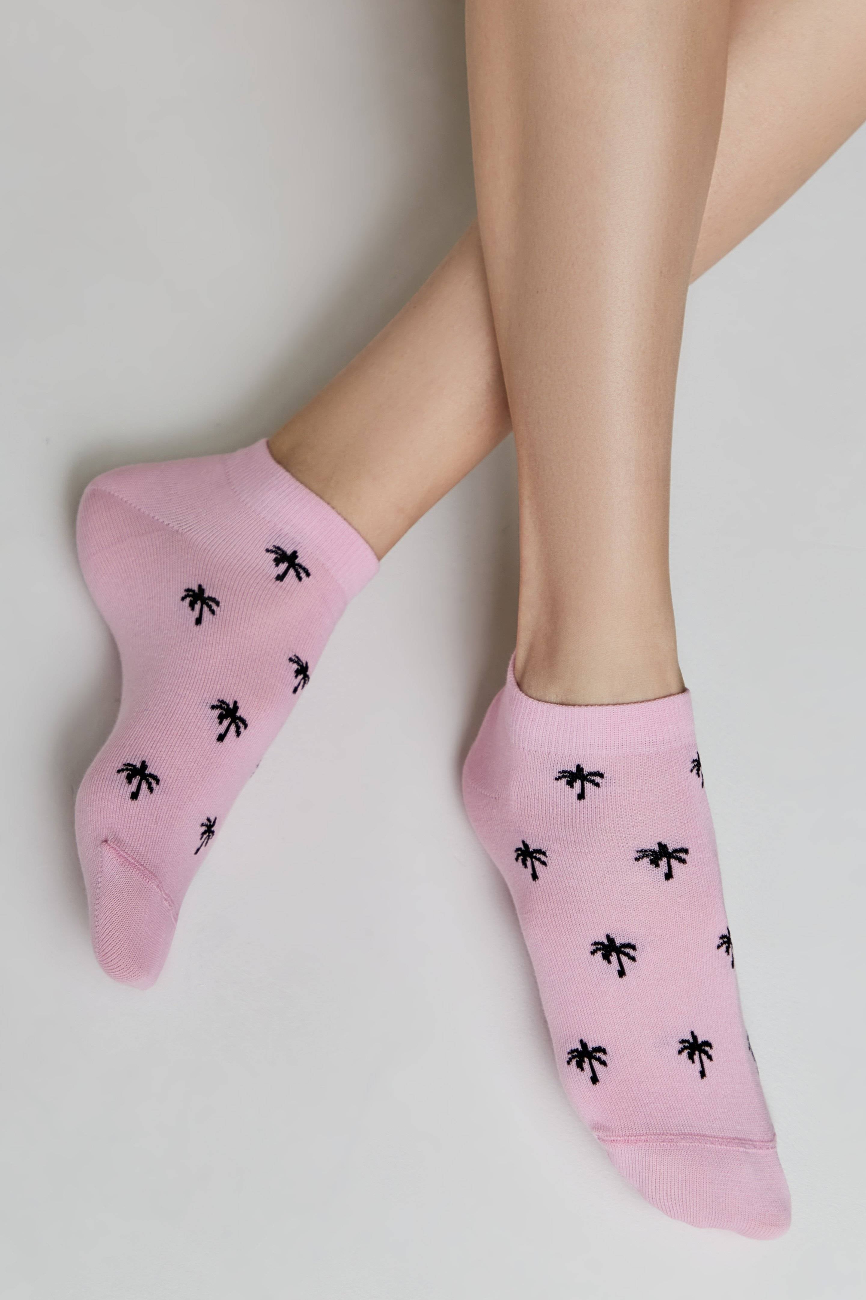 Cotton Ankle Socks Conte Active - 589 Palm Trees Main image