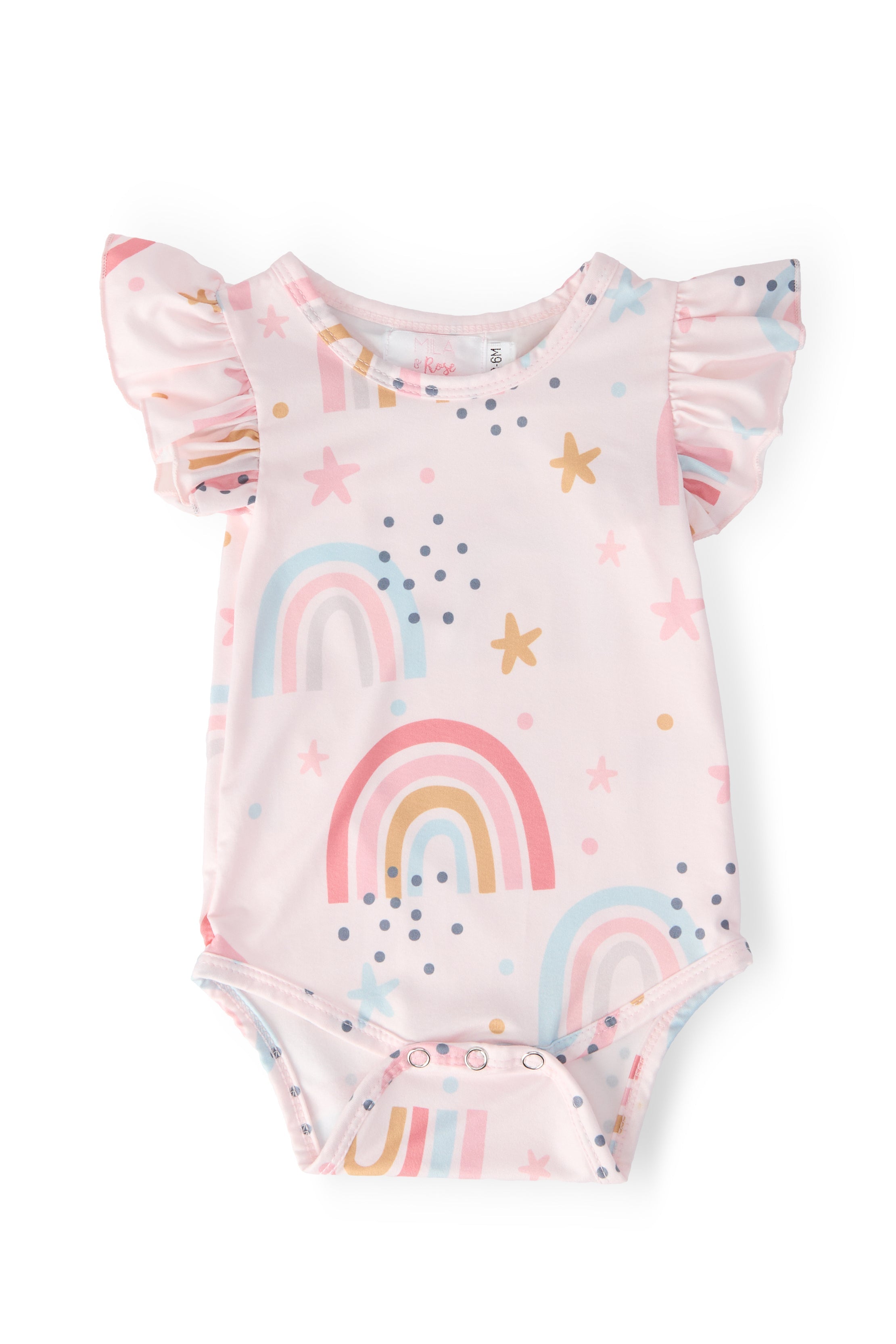 Over the Rainbow S/S Flutter Bodysuit Main image