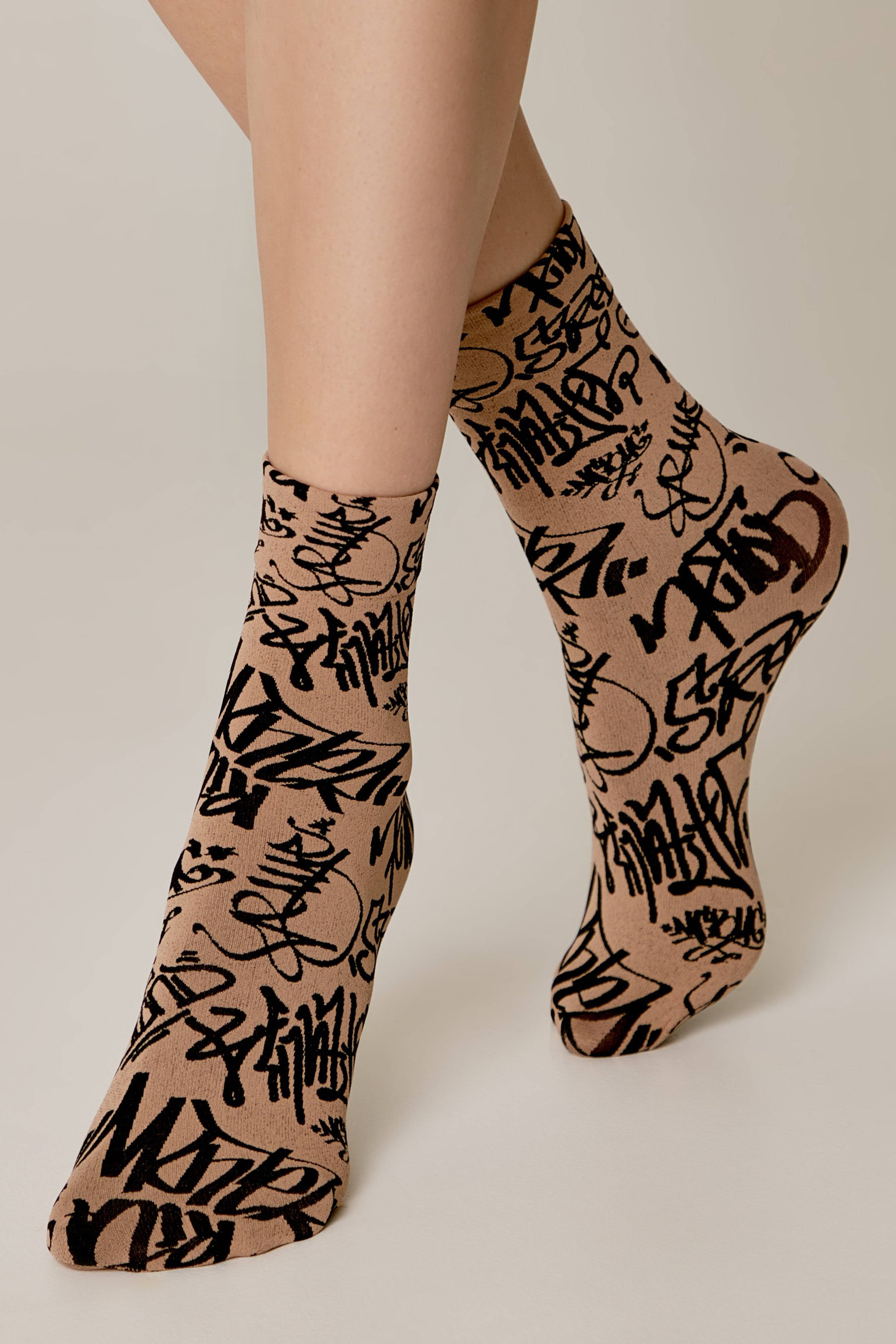 Socks Conte Fantasy - Graffiti Pattern Secondary image