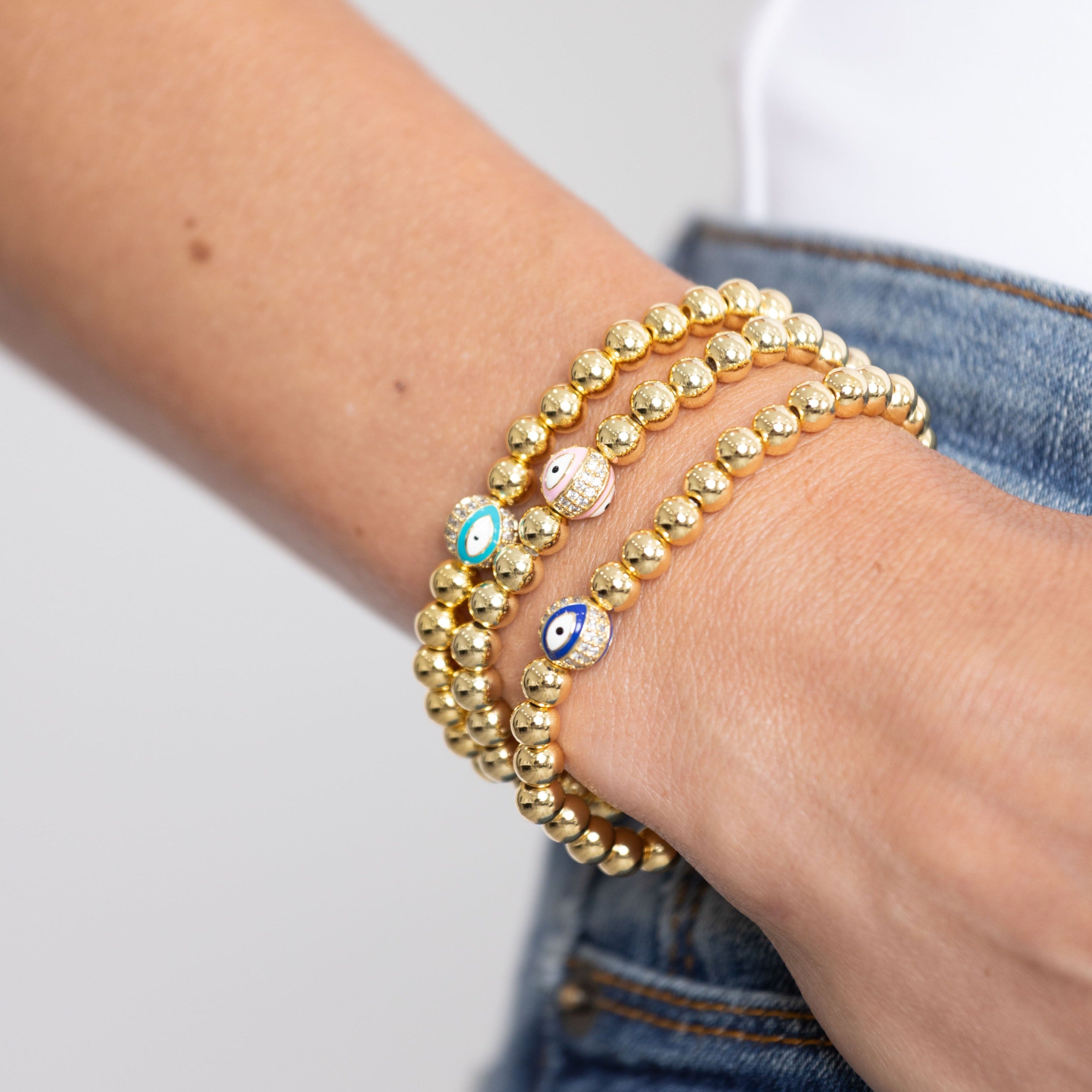 Beaded Evil Eye Bracelet Secondary image