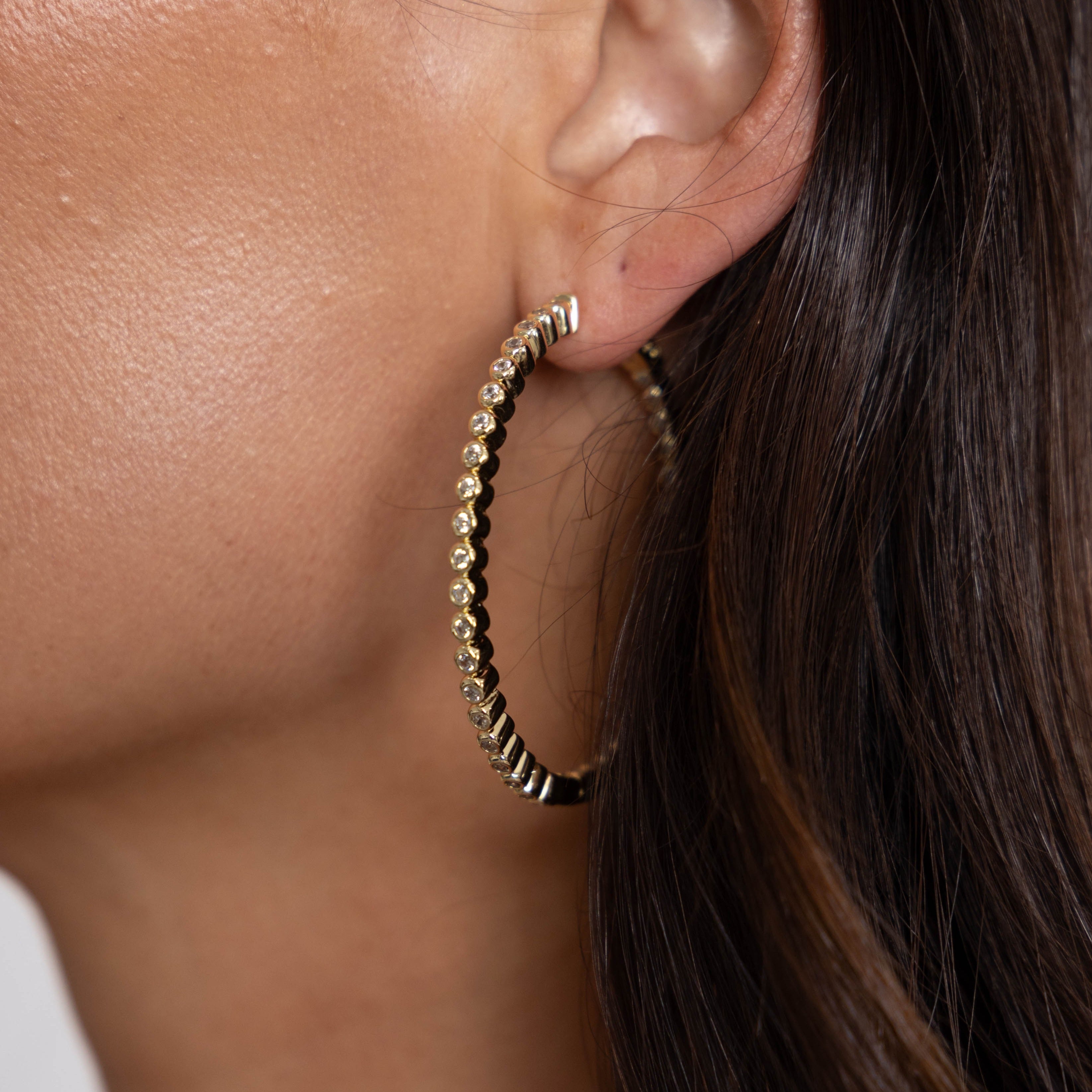 Eliza Bezel Hoop Secondary image