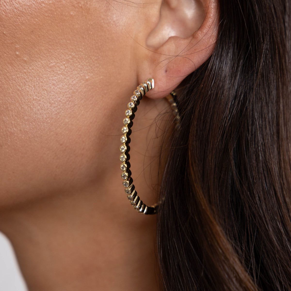 Eliza Bezel Hoop