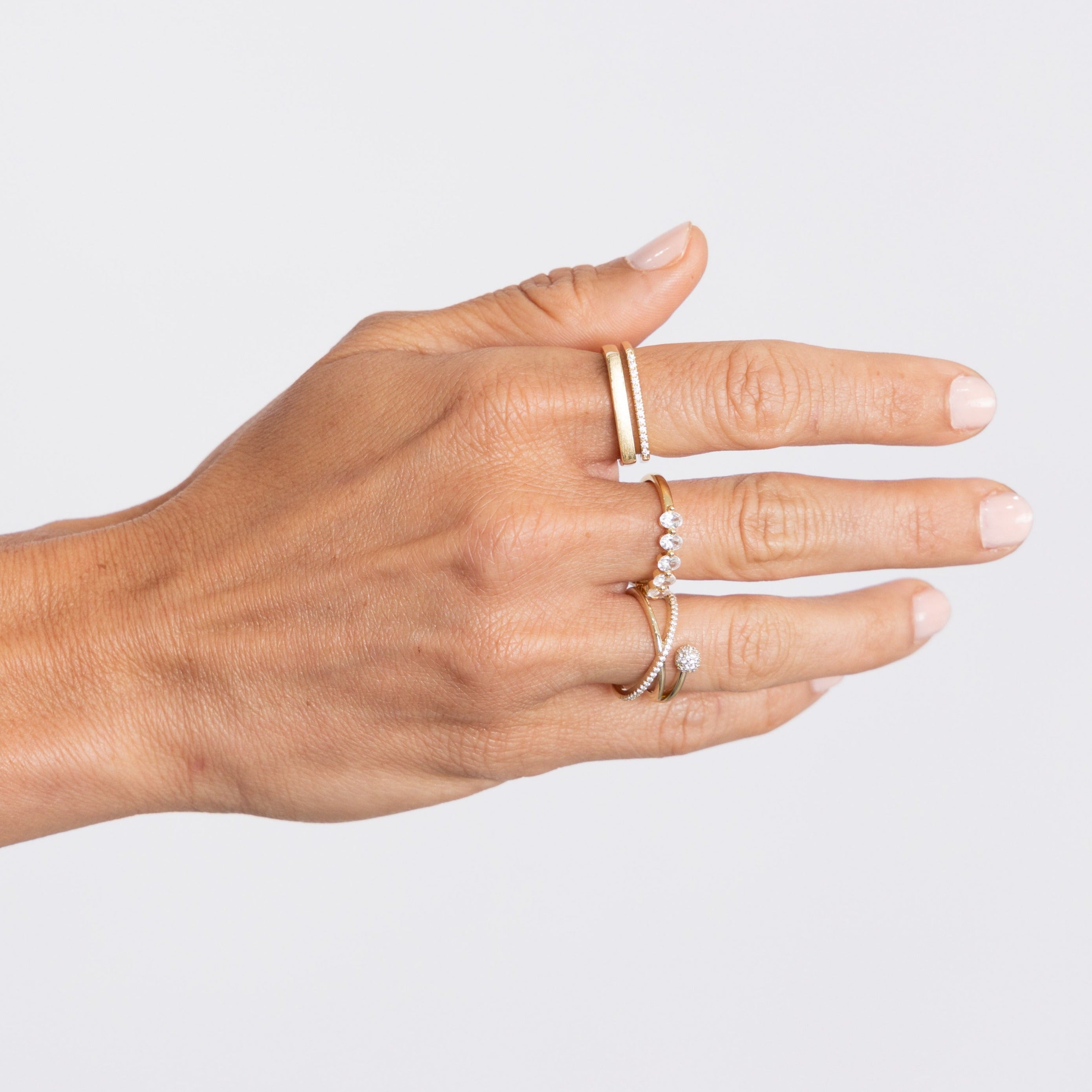 Harley Pave Twist Ring Secondary image