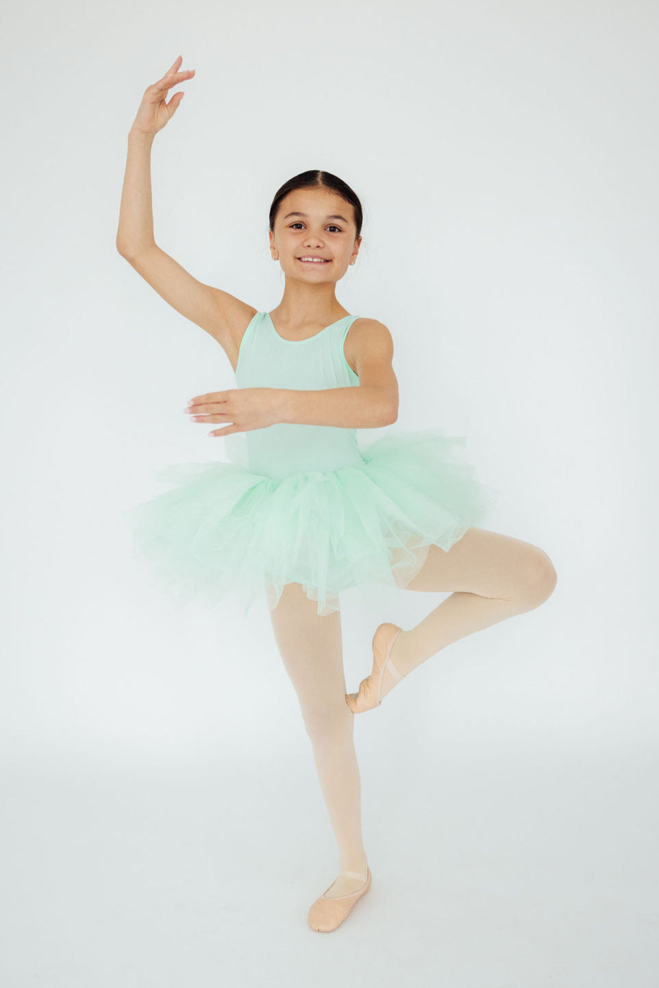 SALE Pastel Green Tank Tutu Leotard Secondary image