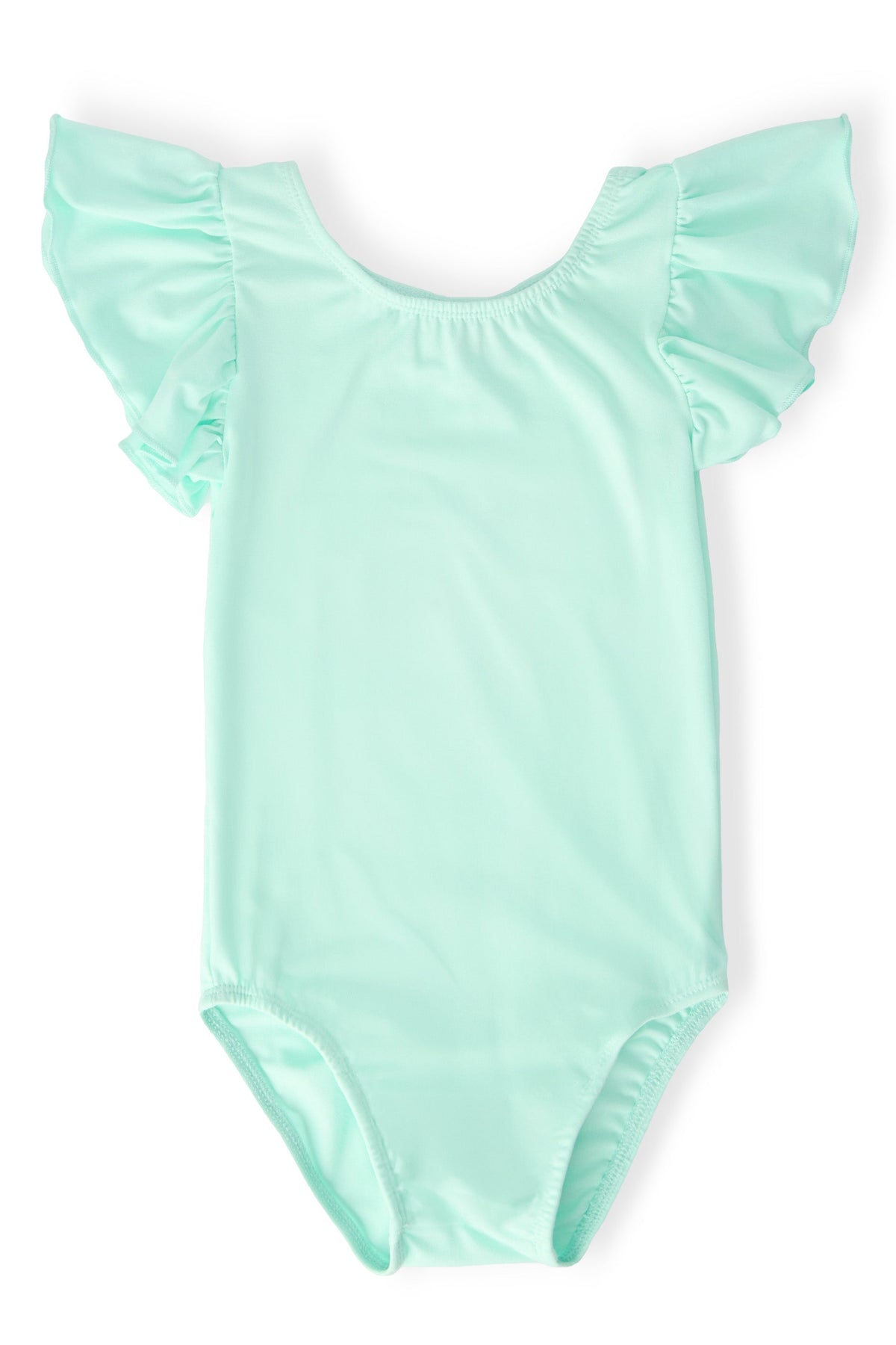 SALE Pastel Green S/S Flutter Sleeve Leotard Main image