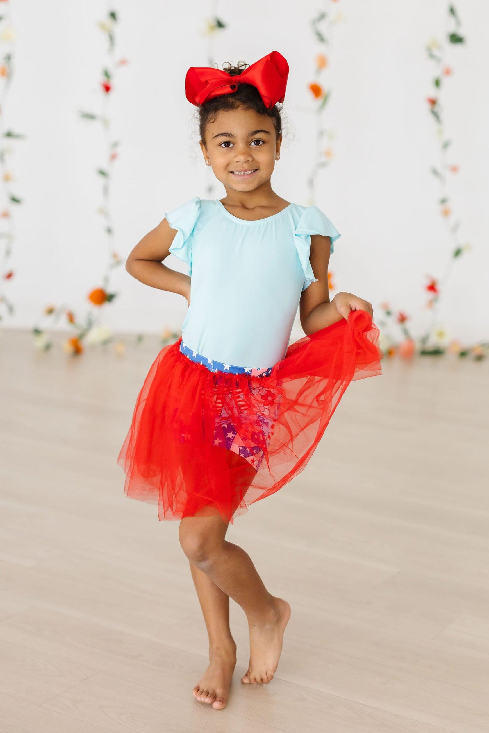 SALE Patriotic Patchwork Tutu Shorts Secondary image