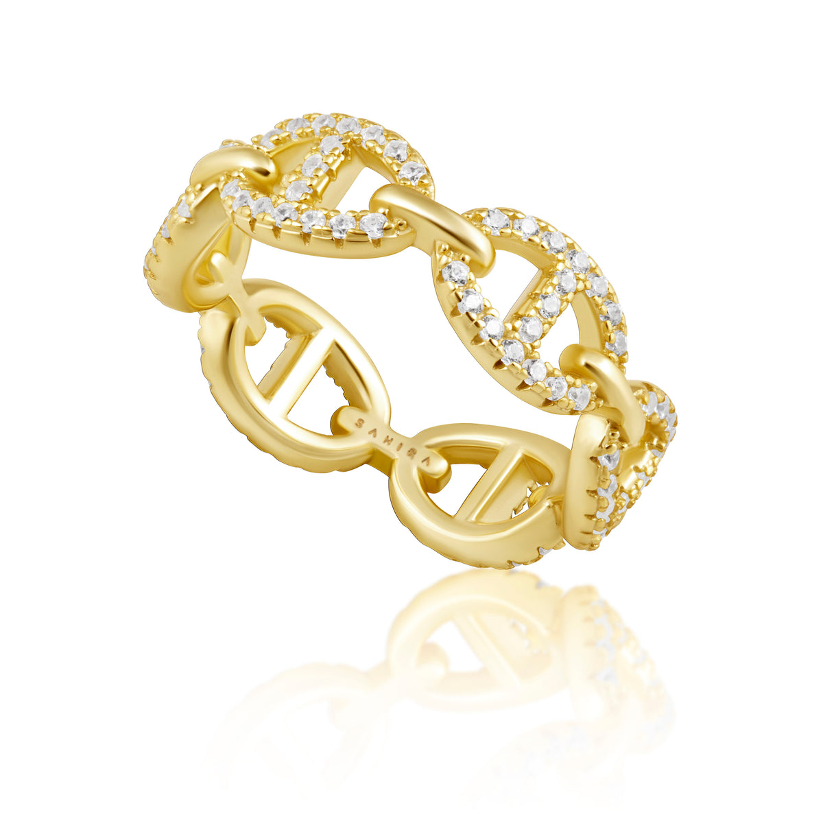 Pave Rosie Link Ring Main image