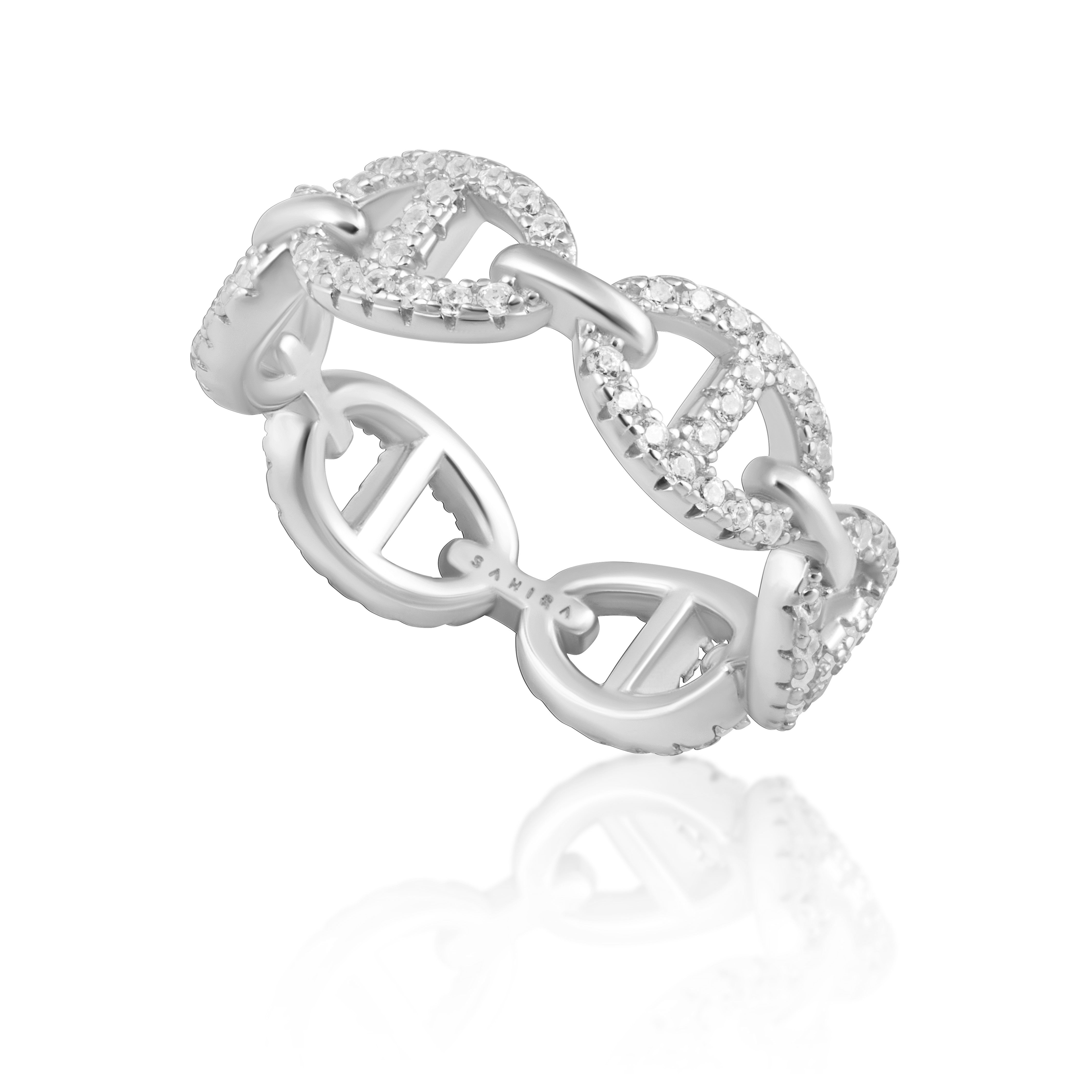 Pave Rosie Link Ring Secondary image